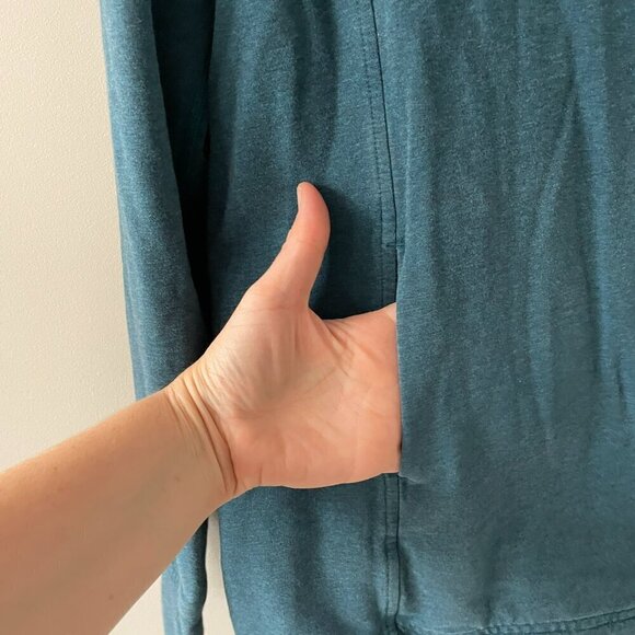 Lululemon Coast Wrap II Stretch Activewear Jacket Heathered Alberta Lake Blue 4 - Picture 5 of 8